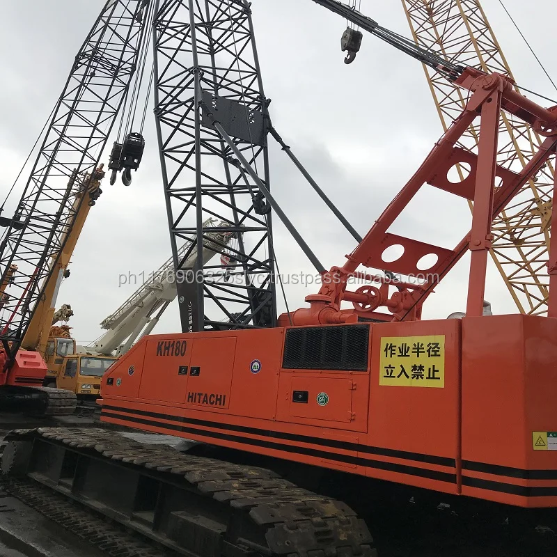 日本Hitachi Kh180-3クローラークレーンHitachi 50tonクローラー