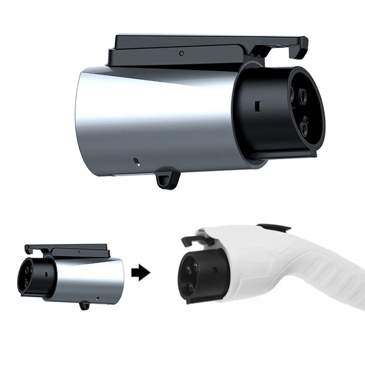 Factory Low Price Cable Connector Tesla to SAE J1772 Type 1EVS 60A 250V AC EV Charging Adapter