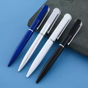 Unique Fat Pen Cap Design Ballpoint Pen High Quality Custom Logo Metal Twist Advertising Promotional Pen