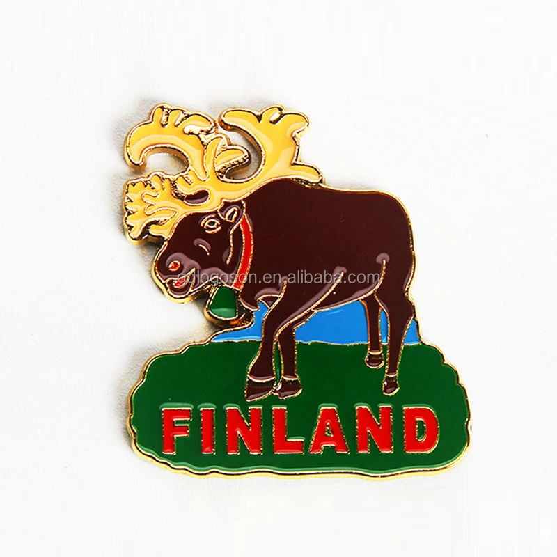 Arctic Circle Animal Elk Moose Refrigerator Magnets Metal Sweden Finland Alaska Tourist Moose Shape Fridge Magnet Souvenirs