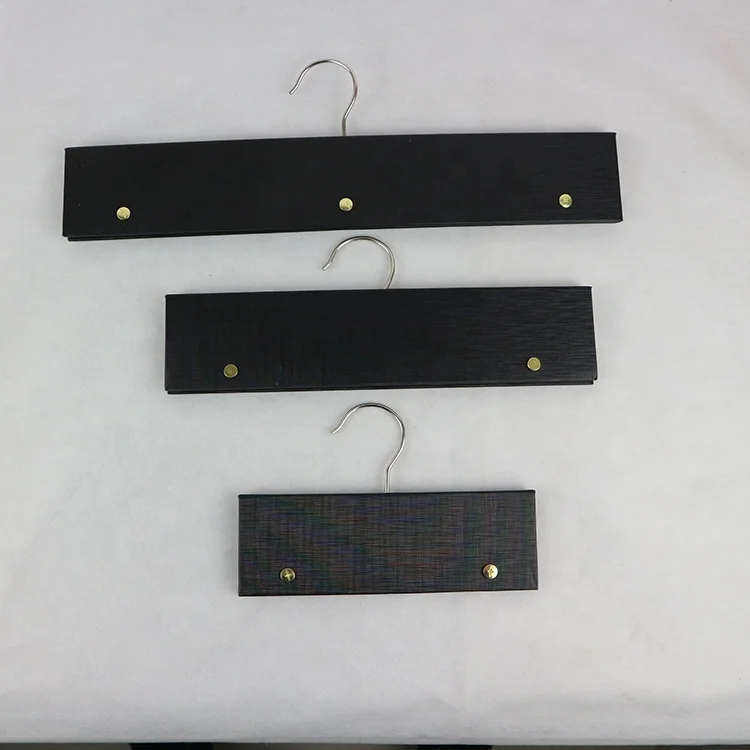 Custom Size 2MM Gerybord  Black Paper Fabric Sample Hanger with Metal Hook