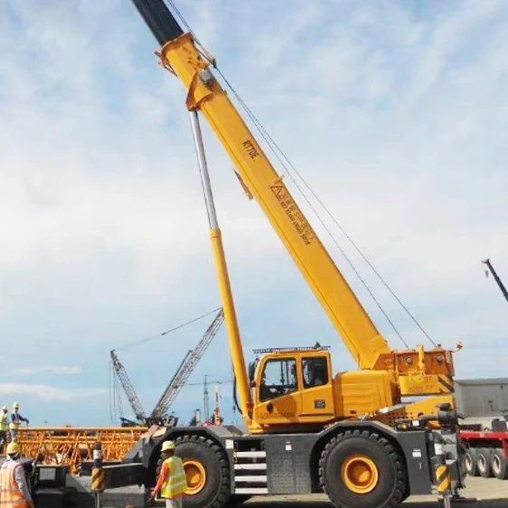 high efficiency 60ton truck crane hydraulic pump RT60/100 rough-terrain crane from famous brand in Africa