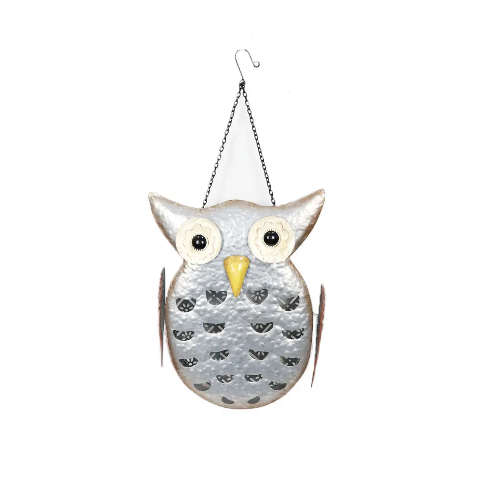  Solar Lanterns Owl Macrame Art Wall Hanging Welcome Hanging Pendant Cute Owl Door Solar 1