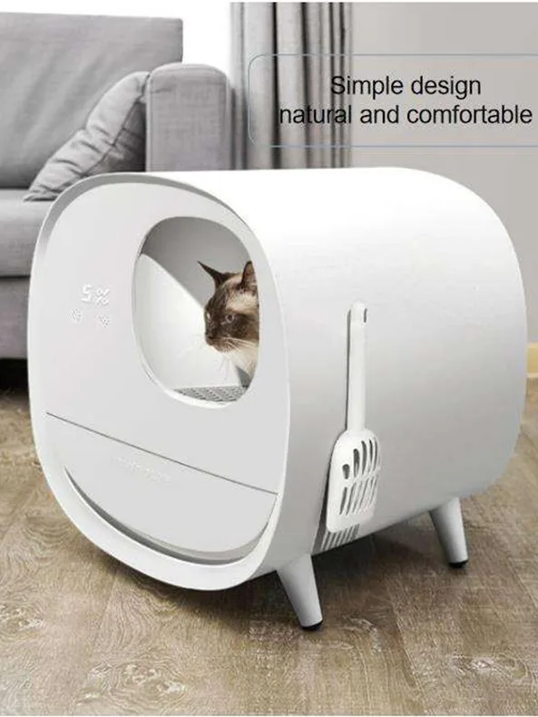 Auto Cat Litter Box Robot Machinery Large Electronic Smart Cat Toilet