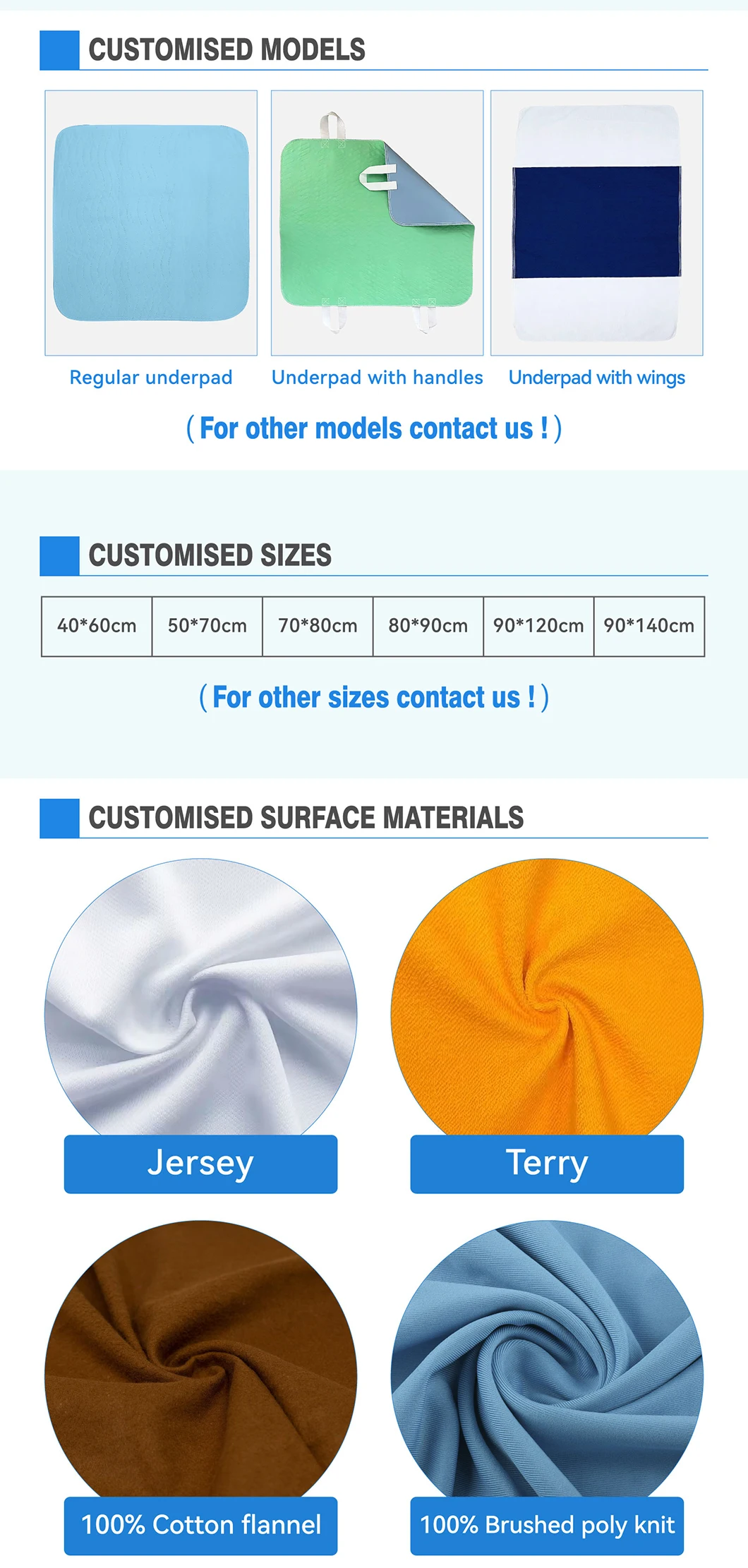 Wholesale Washable Reusable Waterproof Underpads Heavy Absorbency Bedw - product detail 1