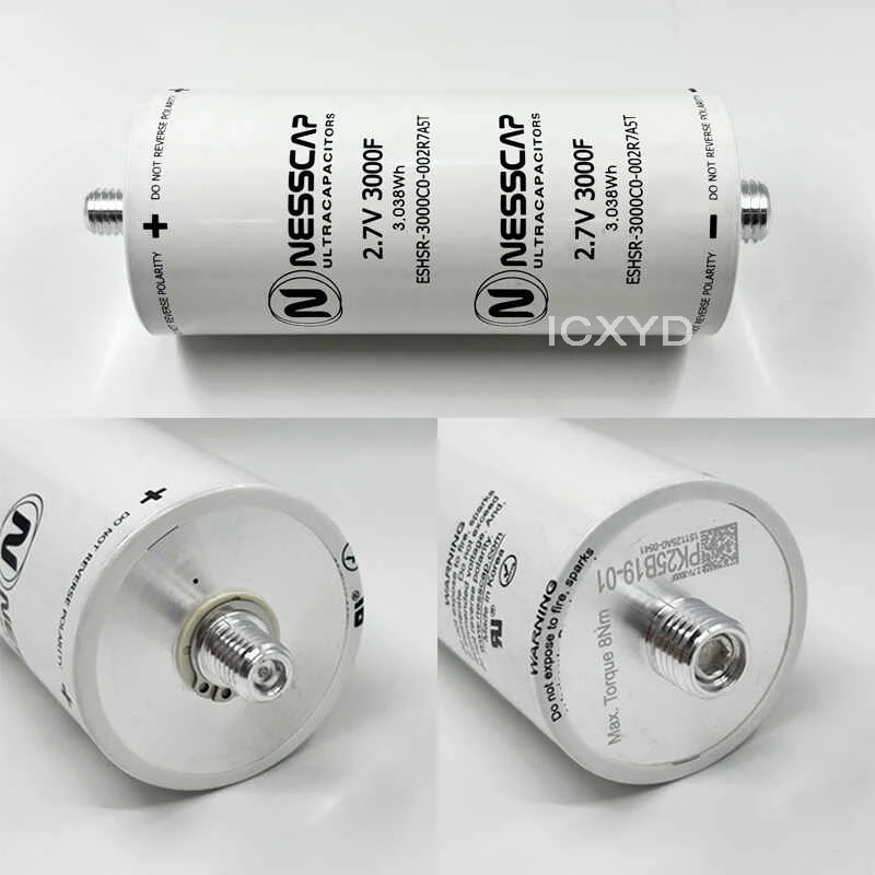 2.7V 3000F Korean NESSCAP DIY 12V Car Starter Rectifier Supercapacitor Distribution Connector Nut and Fixing Bracket