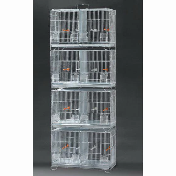 New Arrival Wholesale Double Stainless Steel African Grey Parrot Bird  Breeding Cage with Divider Metal Bird Cage