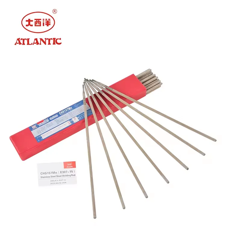 ATLANTIC 2024 Factory Price Ordinary Welding Flexible Solid Plastic Electrode CHS157Mn E307-15 Cast Iron Welding Rod