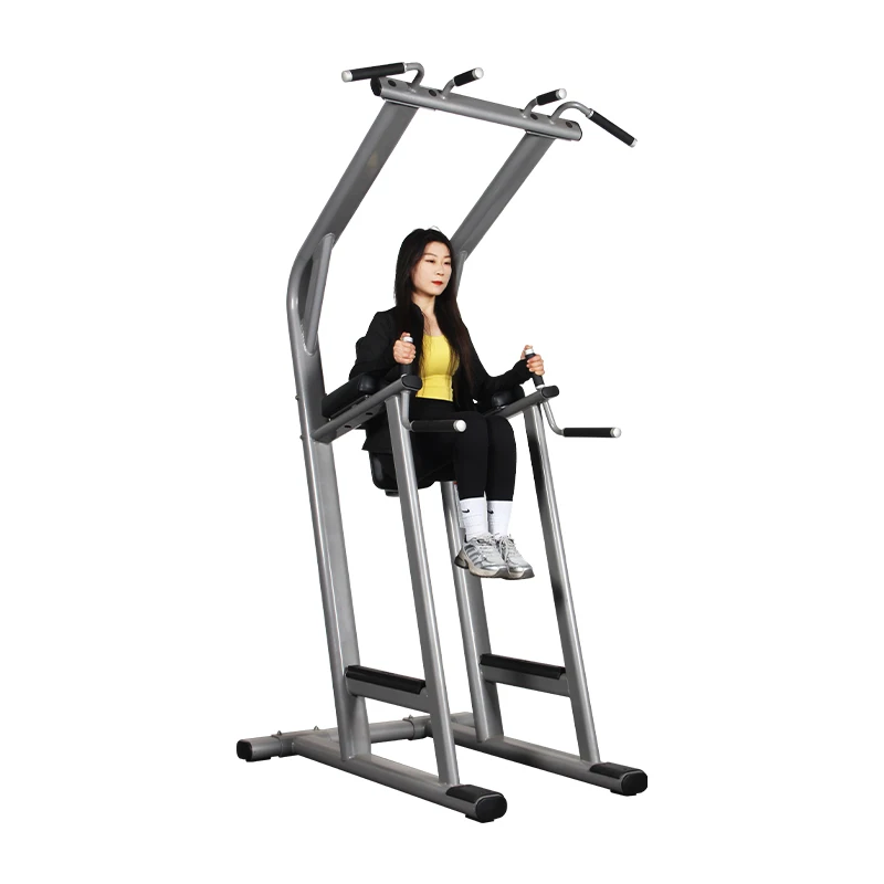 Factory Direct Commercial Gym Equipment Machine Bodybuilding Chin up Dip Station Vertical Knees Up/Dip Raise