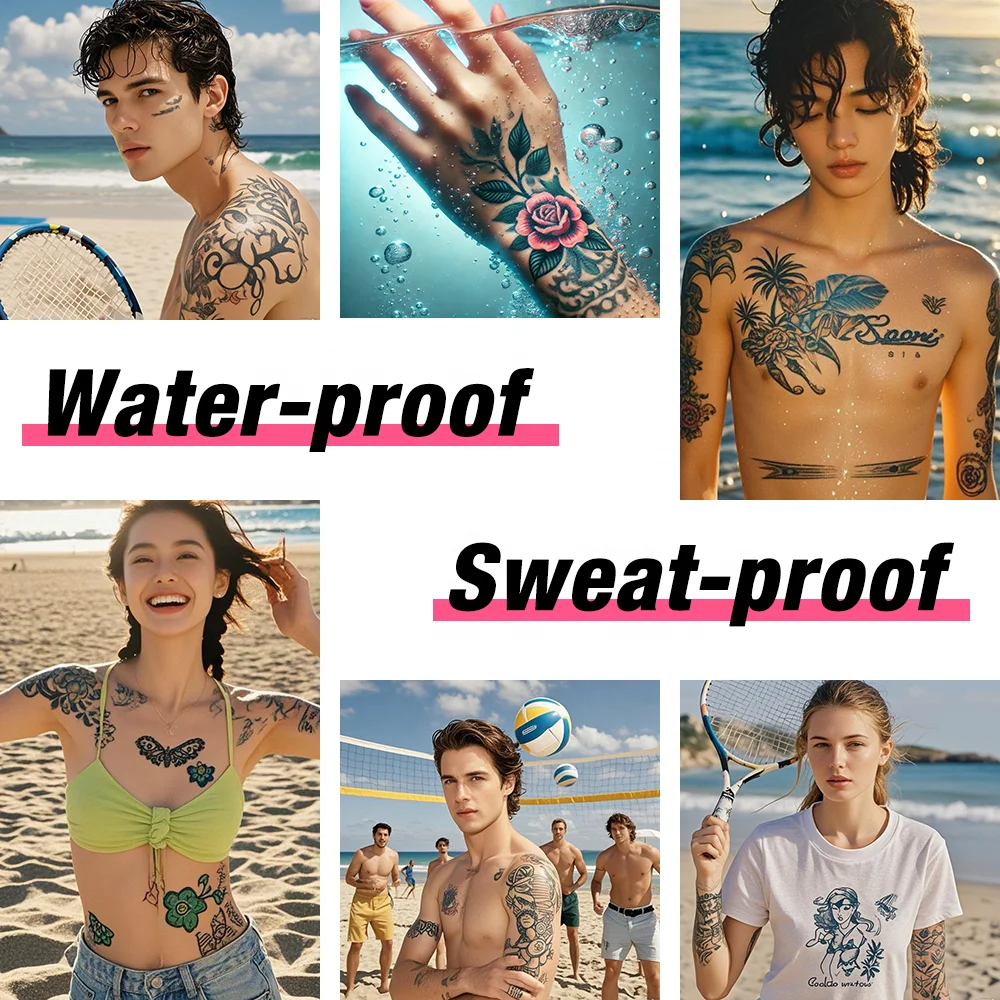 Съемный Премиум водонепроницаемый временные Body Art Макияж для женщин поддельные наклейка татуировка