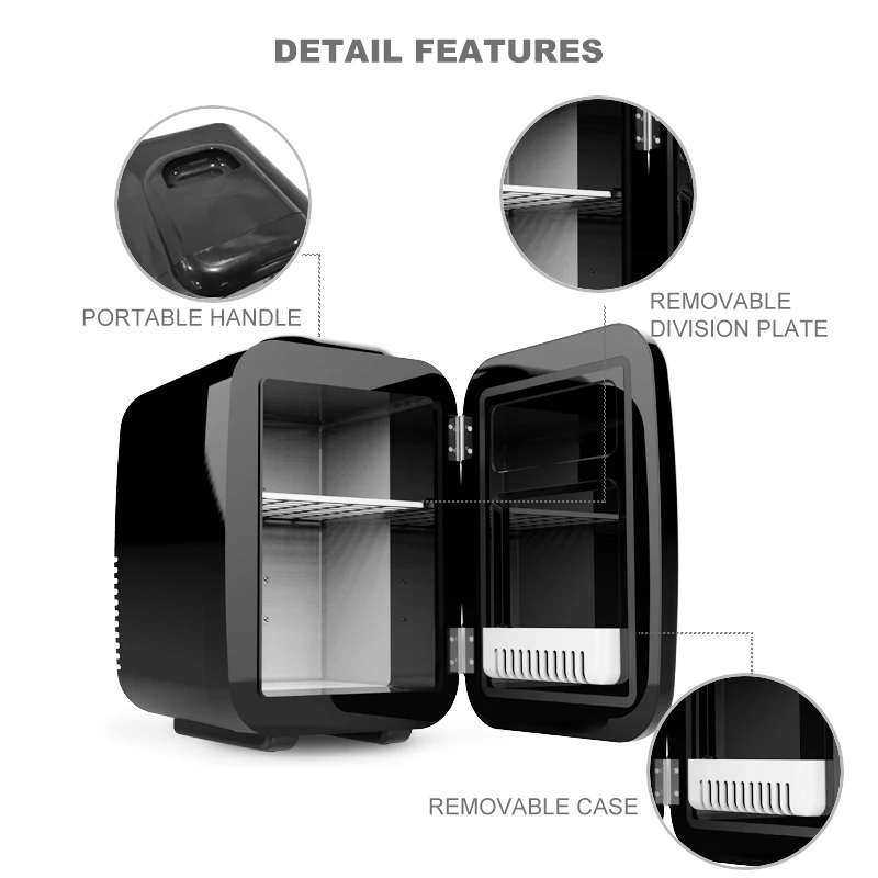 4l Electric Mini Fridge Portable 12v Fridge Customized Car Refrigerator