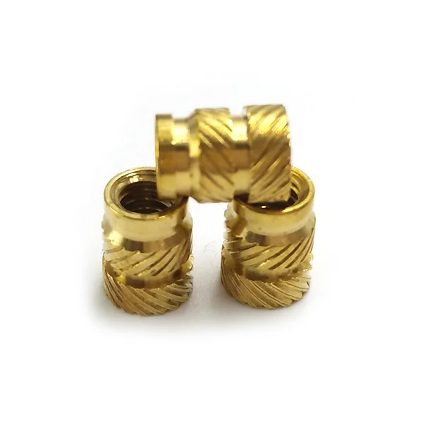 m4 brass thread insert nut,M2 M3 M5 M6 M8 brass knurled nut,Threaded Inserts Brass Insert Nut for Injection Molding