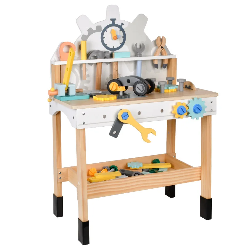 Скандинавский стиль Деревянный инструмент для имитации игрушек детский домик верстак ремонта винтовая гайка в сборе Обучающие игрушки 2023