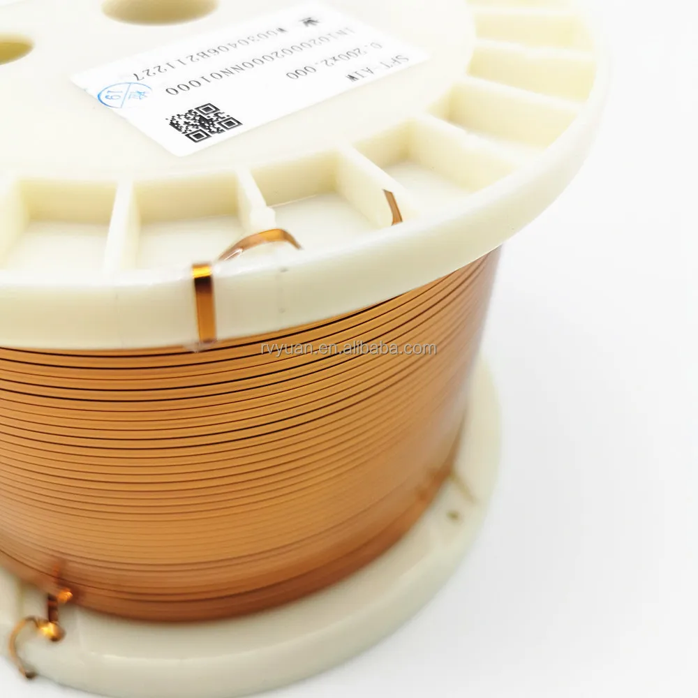 Aiw 2.4mm * 0.5 Mm Rectangular Enameled Copper Flat Wire For Transformer / Motor Buy