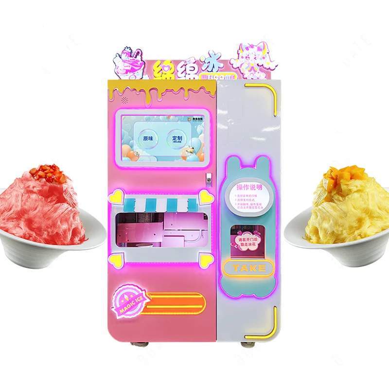 Snowflake Shaved Ice Machine Energy Saving Commercial Vending Snow Cone Machine