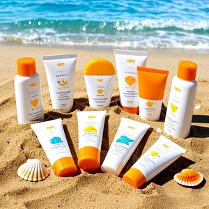 Customised Colours Organic UV Protection Tricolour Sunblock Cream SPF50 Make-up Application Skin Tone Facial Sunscreen