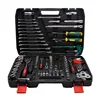 red and black tools with gray case