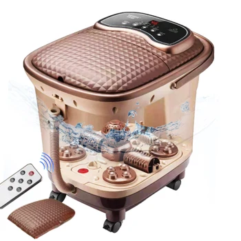 2021 new technology electric massage foot roller constant bubble heating multifunctional Foot Tub foot spa massager