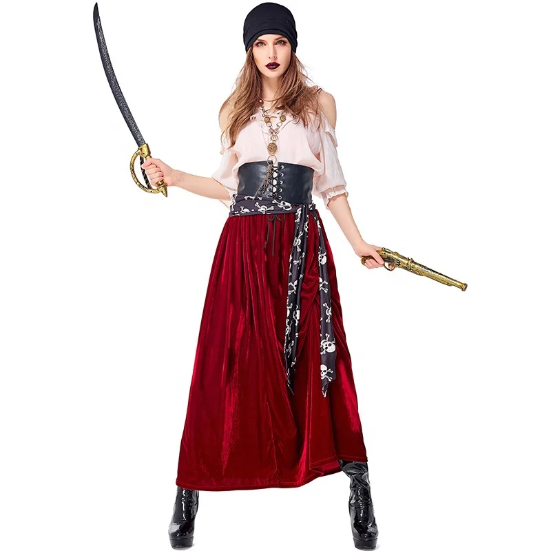 Maxim Malfunction satire Adult Pirate Costume For Women Halloween Fancy Dress Up Outfits - Buy  Pirate Costume,Adult Pirate Costume,Halloween Costume Product on Alibaba.com