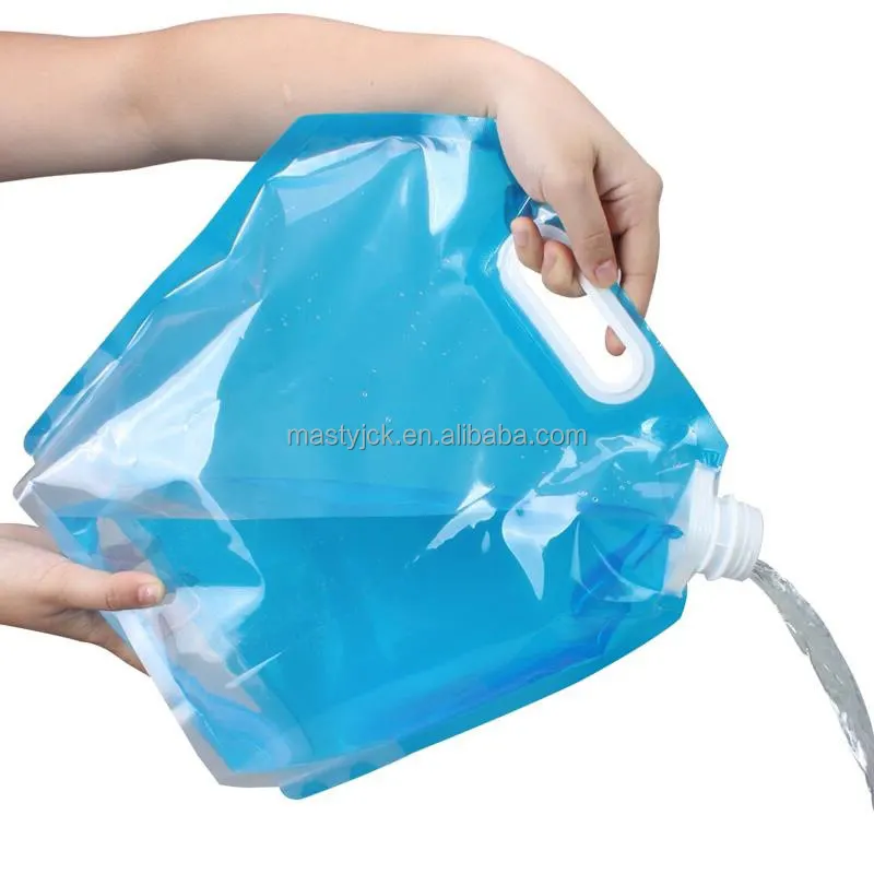 Outdoor Portable Folding Water Bag Cycling Travel Camping Soft Water Storage Bag 10L Large Capacity Water Storage Bag