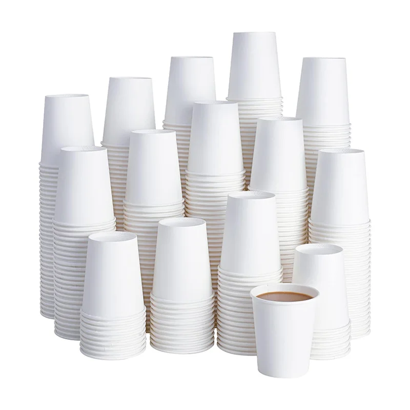 Biodegradable Double Wall Custom Coffee Cups Disposable Insulated Recycle Carton Take Out with Lid Wholesale