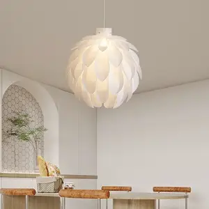 Nordic Petal Pinecone Lamp Hotel Kitchen Dining Room Bar Modern Led Pendant Lights for Girls Room