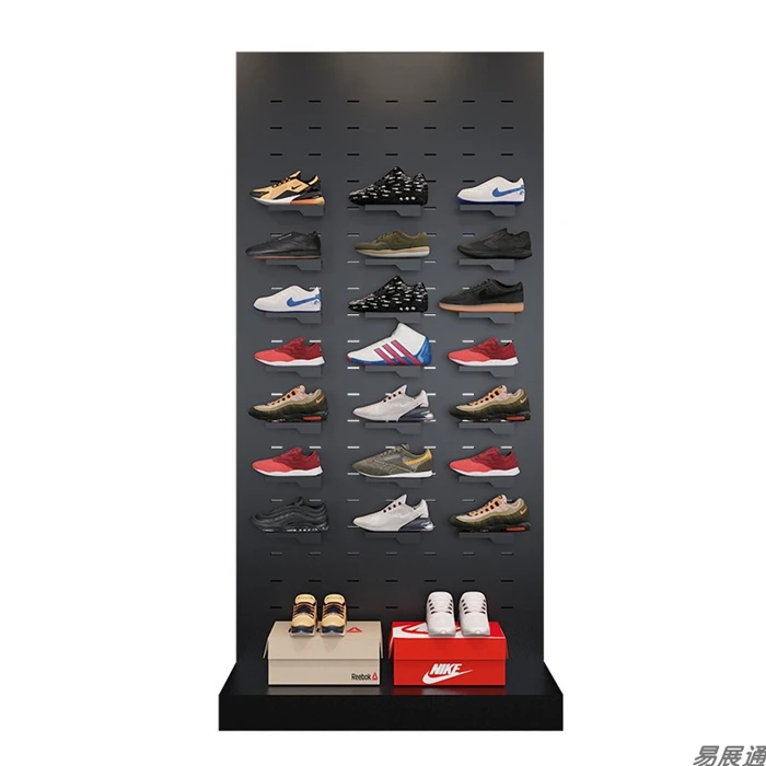 Metal Customized Multipurpose Wall Mount Shoes Display Rack Shoe