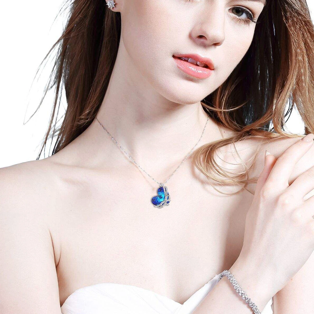 Collana Da Donna Gioielli Design Personalizzato Nuovo Pendente A - Foto 6