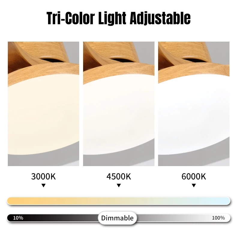 Fans Lamps Decorative Ceiling Fan Price Electric High Quality Powered White Simple Wooden LED Ceiling Fan Light