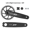 Black-Left & Right Crank Arms + 38T