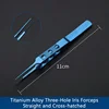 Titanium, Three-Hole Multi-Groove, Straight