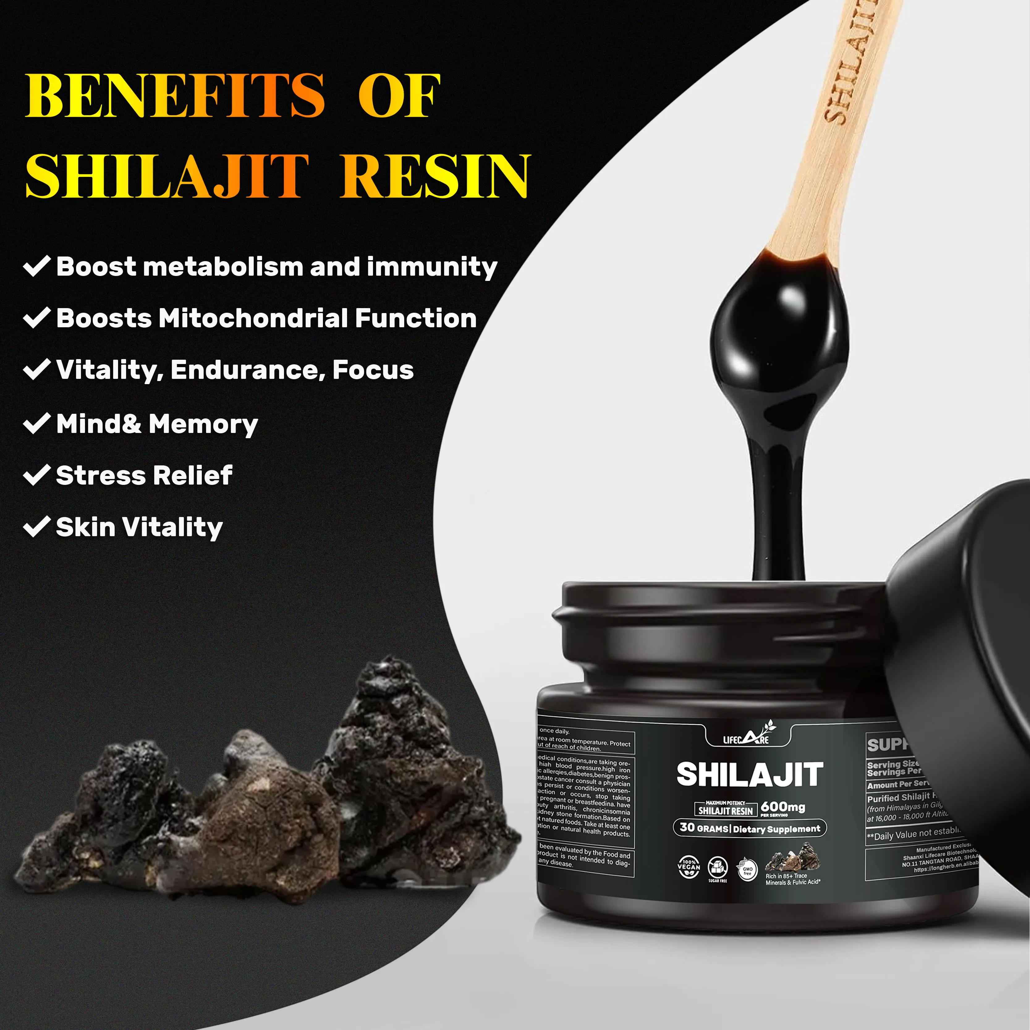 Oem Service Shilajit Resin Shilajit Extract Resin Shilajit Extract ...