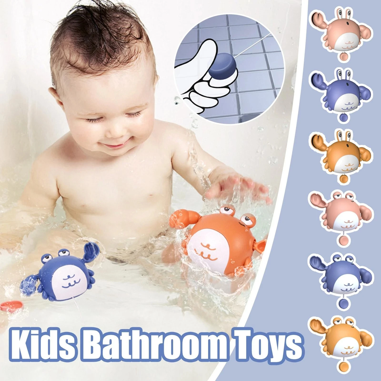 Smooth Material Cartoon Expression Cute Wind Up Interactive Bathroom