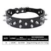 XQ068 Dark Black Studded Necklace
