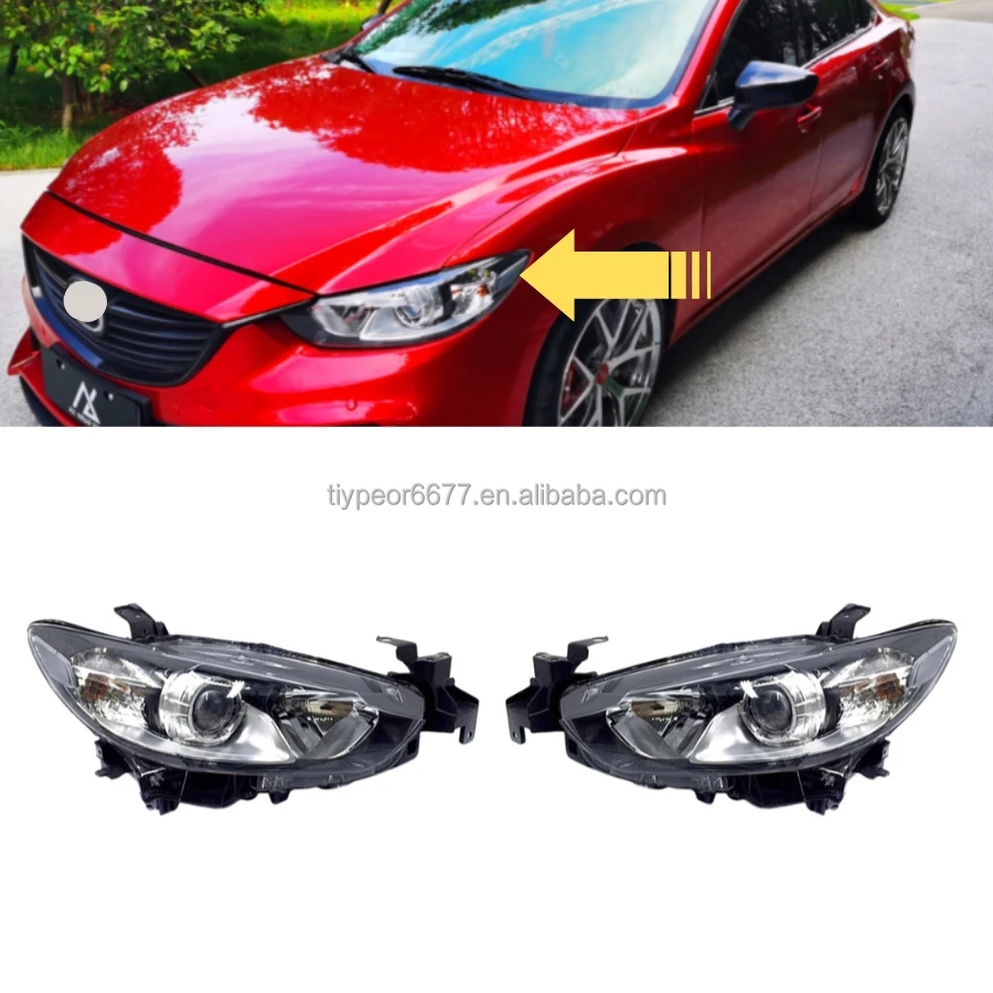 product tiypeor high quality auto parts car headlight car spare parts body kit head lamp light for mazda atenza m6 2014 2016-3