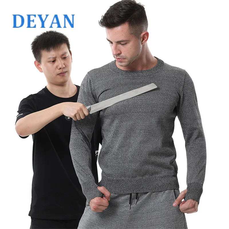 Полицейская персональная тактическая футболка для самозащиты DEYAN мужская куртка защиты от резки и ударов защитное