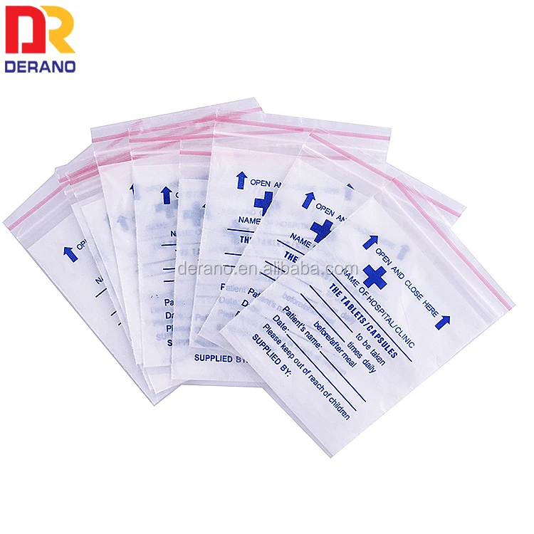 Wholesale Medicine Envelope Pharmacy Packaging Zipper Bag Hospital  dispensing resealable bags From m.