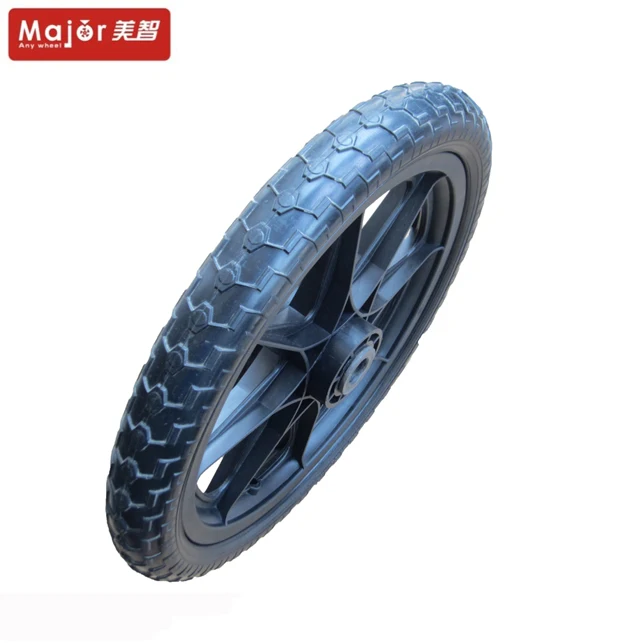 Kids Bike Flat Free Tire 16 Inch PU Foam Wheel 16X2.125 with Plastic Hub -  China Foam Tyre, Foam Tire