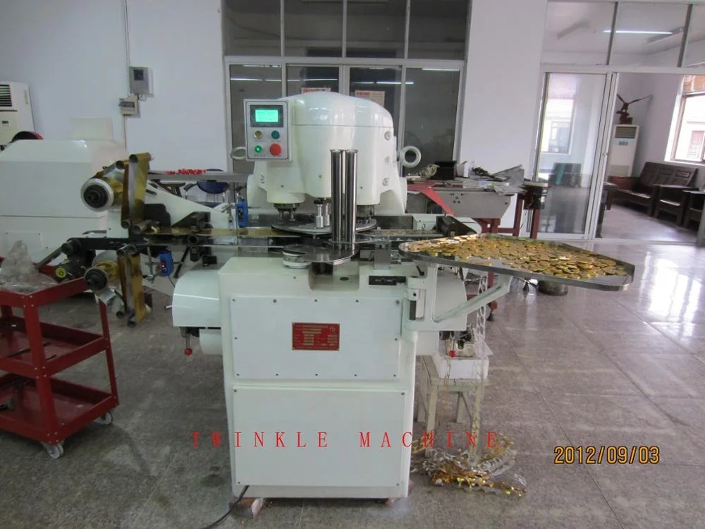 Гидравлический тип Золотая монета шоколада автоматическая упаковочная