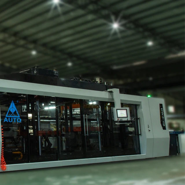 AUTO Thermoformer 2020 Popular Model DW 3 Station Plastic Container Termoformado Fomring Machine