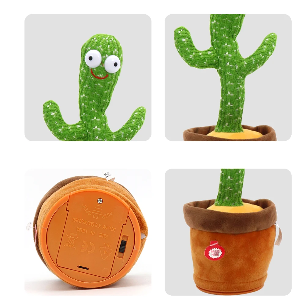 Забавные милые игрушки Qilong на заказ танцующие кактусы MQilong Симпатичные саксофоны качели плюшевые электрическое растение танцевальный