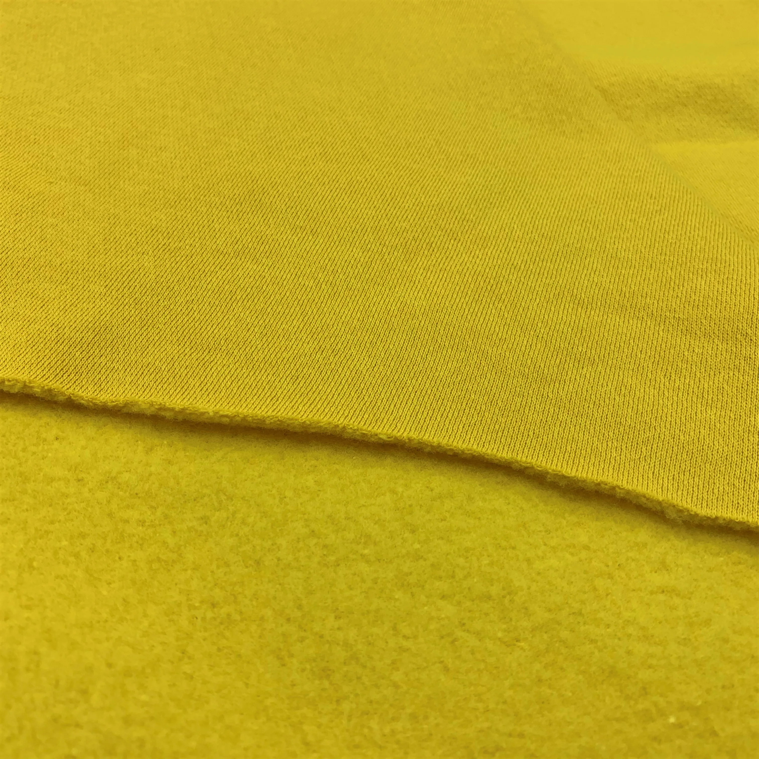 Односторонняя трикотажная флисовая ткань полиэстер хлопок для