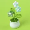 Nouveau pot de fleurs bouffant à 3 têtes (dégradé vert)