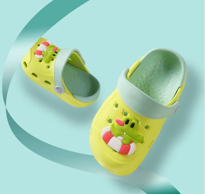 
 Croc летние пляжные сандалии садовые Сабо мультфильм EVA платформа перекрестная садовая обувь EVA водонепроницаемые мягкие для детей Сабо  
