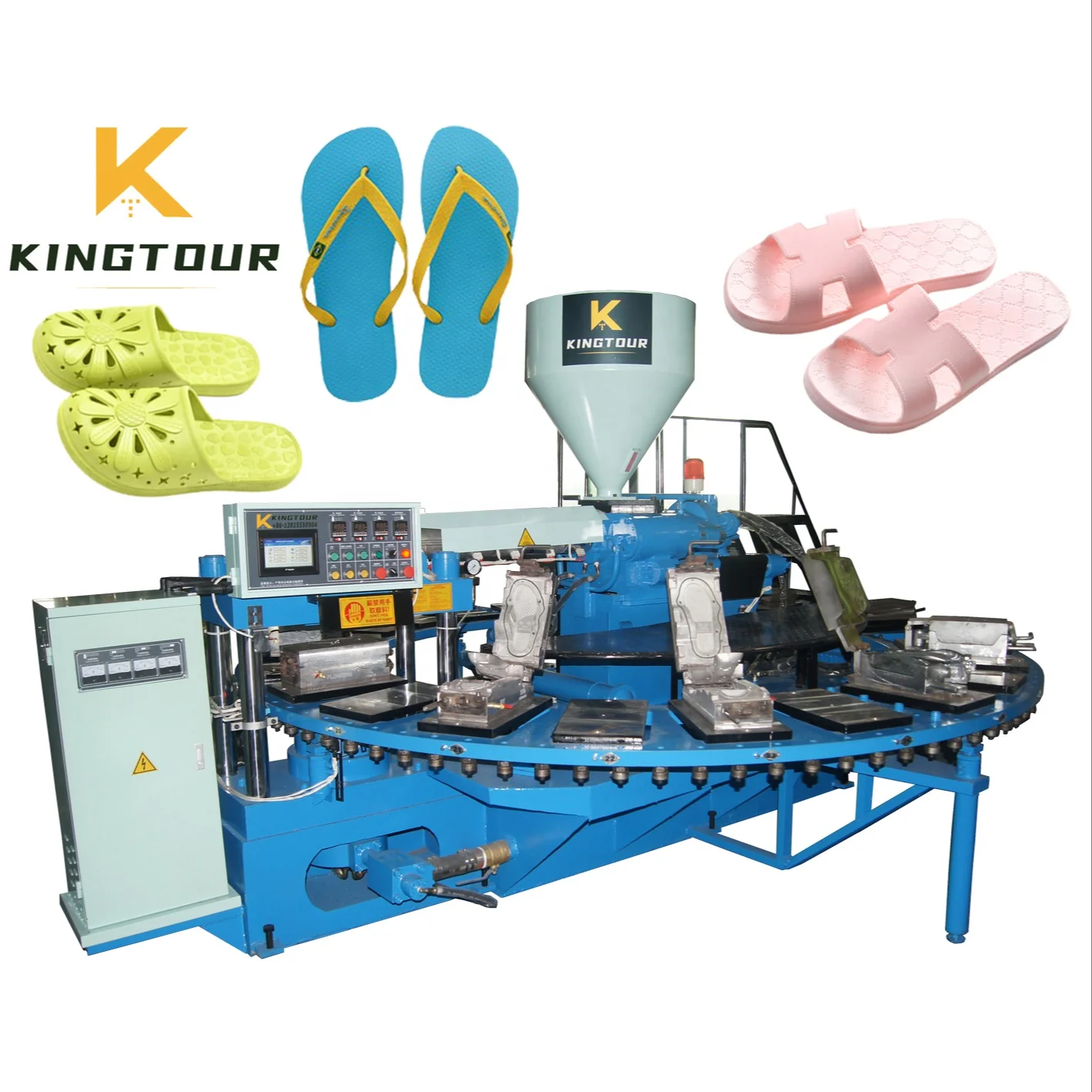 Easy Operate Slippers Sandal Boots Making Machine For PVC TPR Material