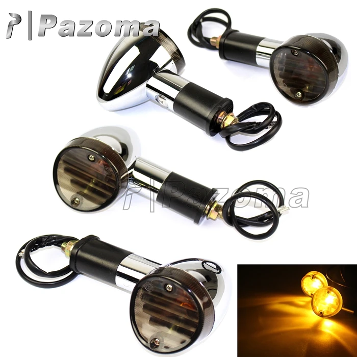 4PCS LED Blinker Indicator Motorcycle Turn Signal Light 10MM for Honda VTX 1800 TYPE C R S N F T RETRO Model