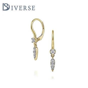 Charming S925 Silver Sparkling Earrings with Zircon Stones for Women's Dating or Wedding Gorgeous and Versatile Earrings