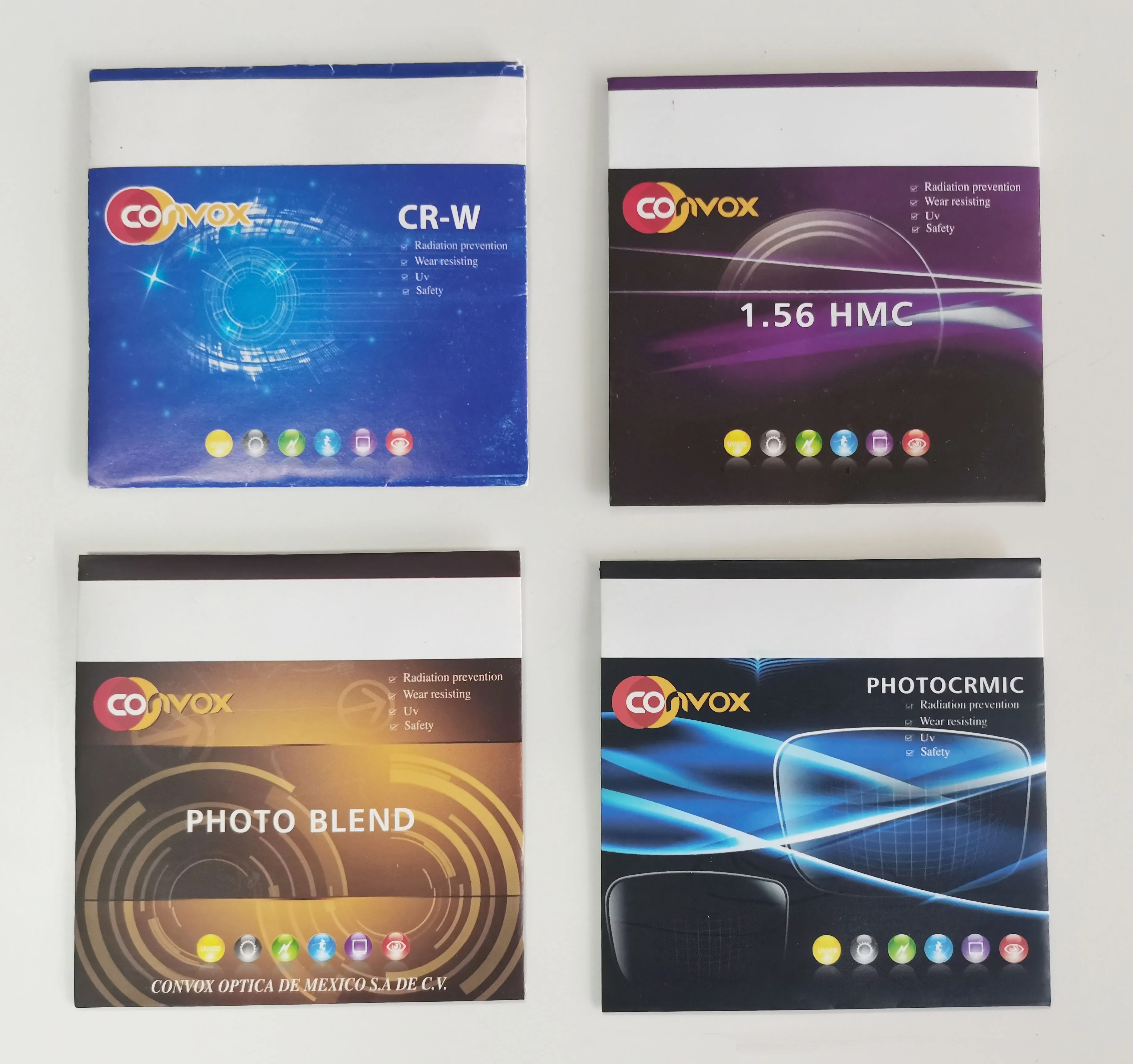 Convox Optical Lenses Manufacturers Semifinished 1.49 1.61 1.56