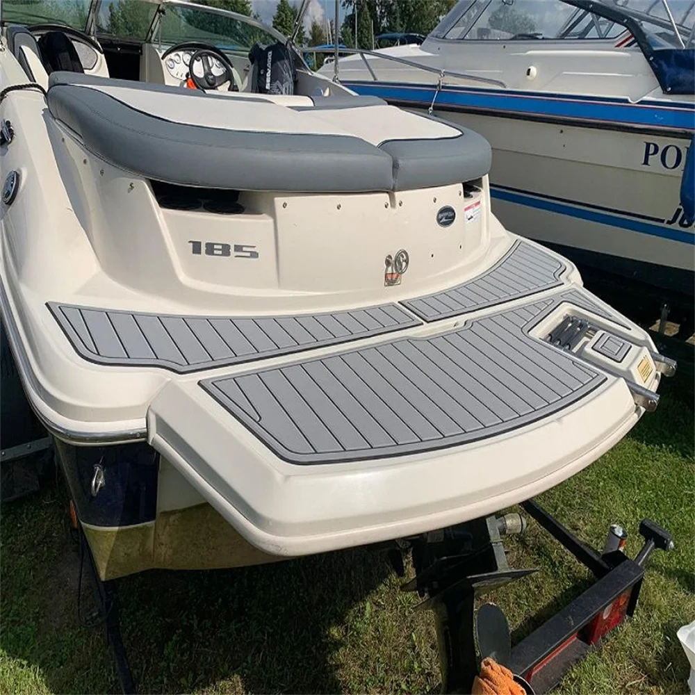ZVZ Plancher de terrasse en EVA imitation teck compatible avec Sea Ray 190 Signature 1997 Plateforme de natation en mousse EVA Tapis de sol en teck