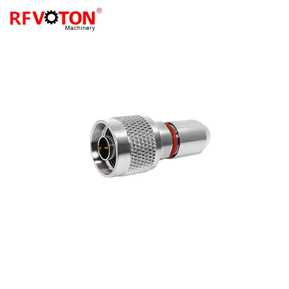 Factory Price N Type Male Plug Macho Straight  for 1/4 Super Flexible Cable 1-4 SF Rf Coaxial  Connector Converter Connecteur